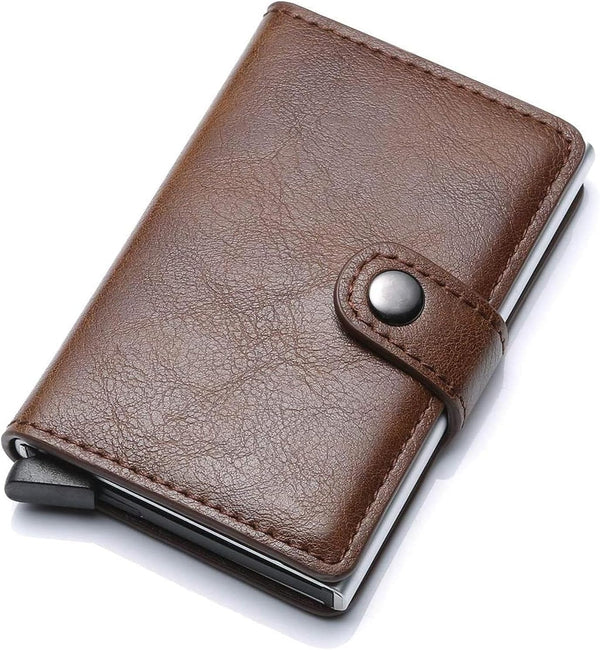 Dubkart Wallets Men's Slim Pop Up Money Card Wallet (Brown)