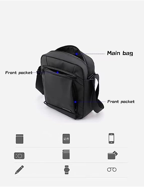 Dubkart Wallets Men Sling Crossbody Shoulder Bag Purse With Adjustable Strap