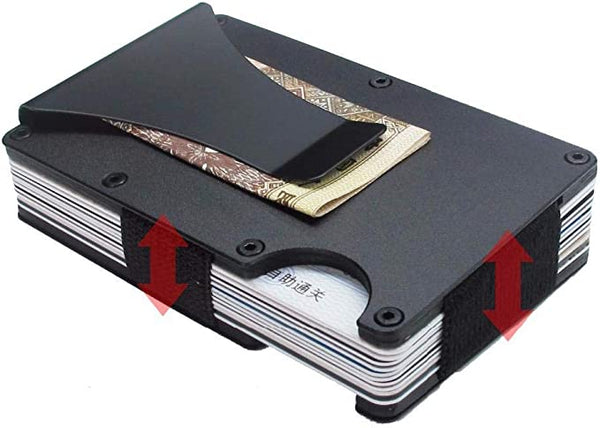 Dubkart Wallets Slim Metal Credit Card Holder Money Wallet with Clip