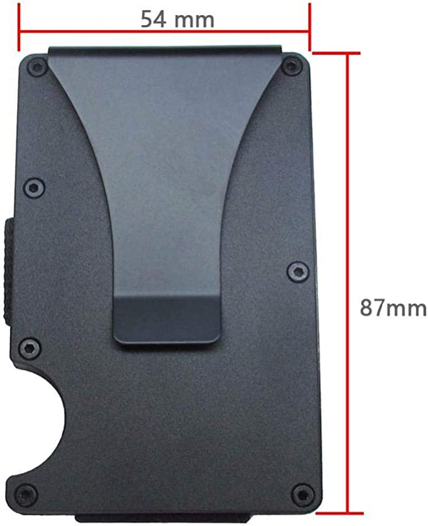 Dubkart Wallets Slim Metal Credit Card Holder Money Wallet with Clip