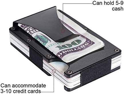 Dubkart Wallets Slim Metal Credit Card Holder Money Wallet with Clip