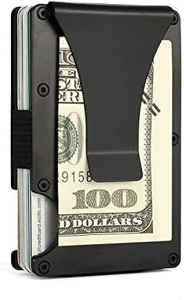 Dubkart Wallets Slim Metal Credit Card Holder Money Wallet with Clip