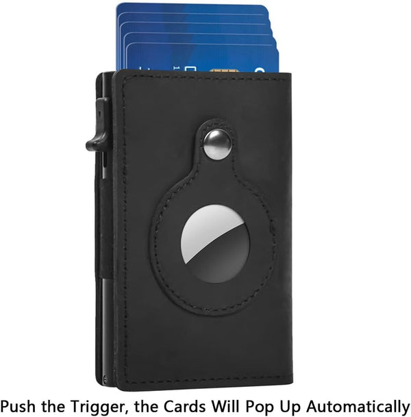 Dubkart Wallets Smart Air Tag Wallet Card Holder (Black)