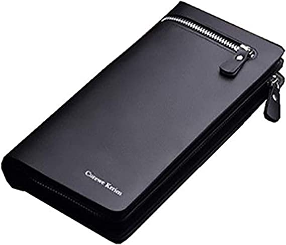 Dubkart Wallets Stylish Long Business Card Money Holder Wallet (Black)