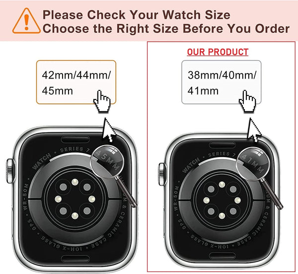 Dubkart Watch Bands Apple Watch Metallic Magnetic Band for 38mm / 40mm / 41mm (Pink Rose Gold)