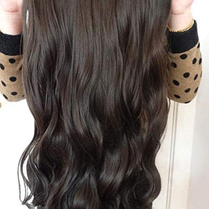 Dubkart Wigs Clip On Natural Black Brazilian Hair Wig