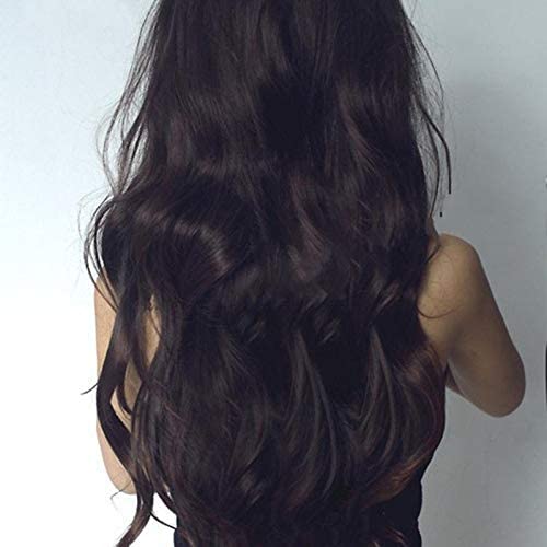 Dubkart Wigs Clip On Natural Black Brazilian Hair Wig